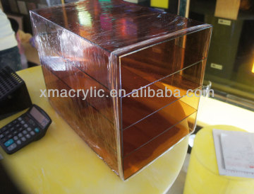 transparent brown acrylic multilever clothes case