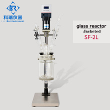 Réacteur en verre à glissière de cristallisation 10L à 200 l