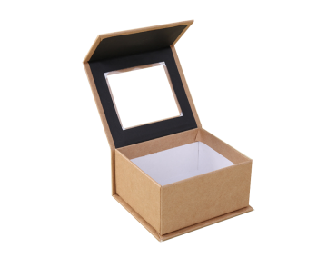 Craft Paper PVC Window Decoration Collapsible Gift Box