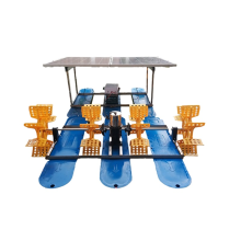 Factory Direct Solar Powered Fish Paddle Wheel Aerator System for Aquaculture