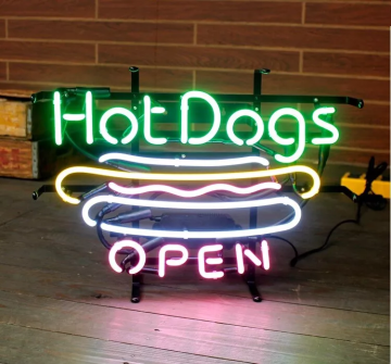 Custom Faux Neon PVC Lightbox Signs for Restaurants