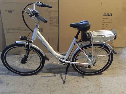 cheap city bike V brake LED control 36V 11A electric bicycle