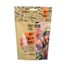 Plastic Clear Window Custom Resealable Doypack For Snack