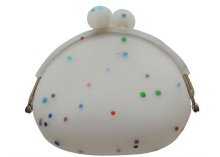 Fashion Muti-function Silicone Creative Coin Bag Purses Glittering Silicone Coin Wallets