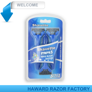 Mens triple blade razor