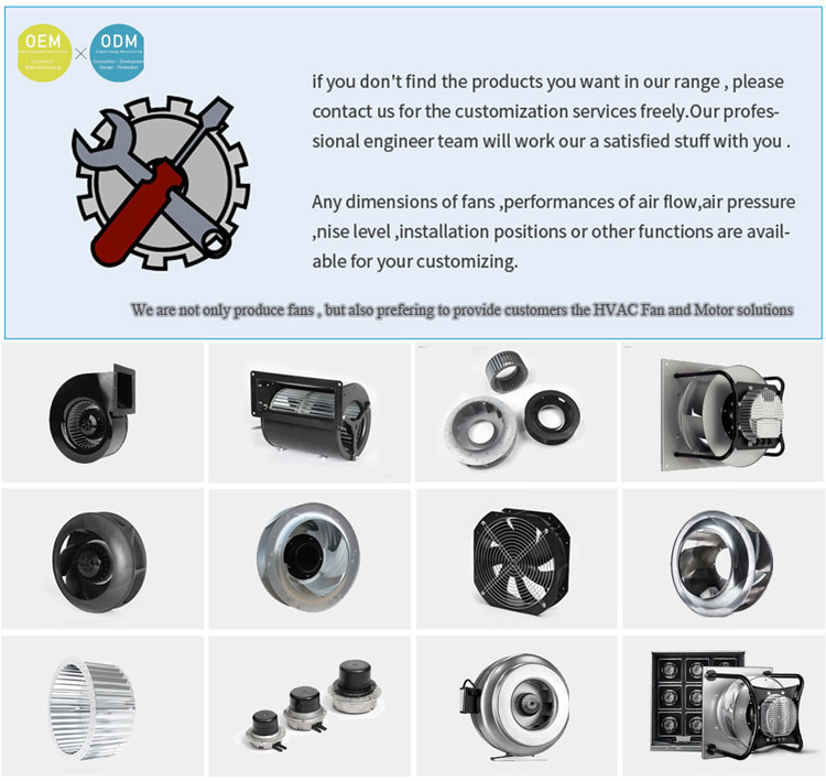 External rotor motor dc 24v brushless fan