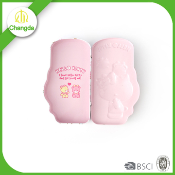 Irregular shape metal tin stationary box for pen packaging