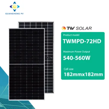 TW Solar Panels: 540W to 560W MBB Mono PERC Photovoltaic Modules by Tongwei
