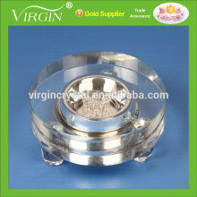 Wholesale crystal LED light base with 3d laser crystal cube