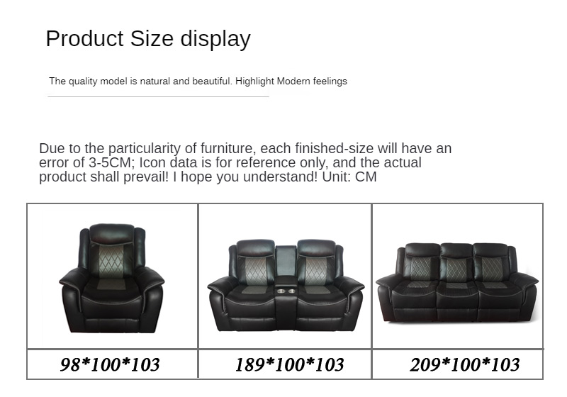 Loveseat Recliner Sofa Size