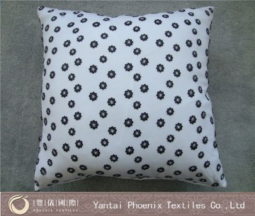 new design flower cheap embroidered cushion cover