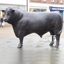 Metal crafts bronze hereford bull statue sculpture