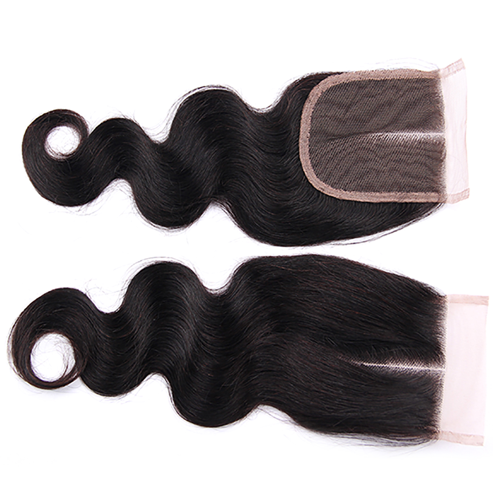 wholesale raw hair vendors, the best selling body wave middle/free/three part 4*4 lace closure