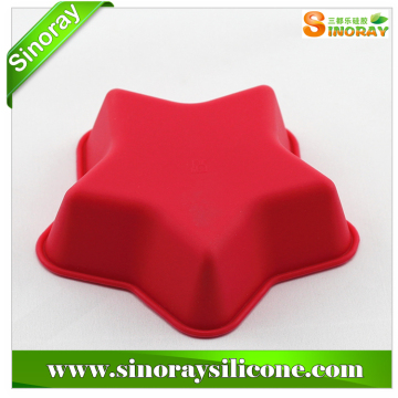 Alibaba china supplier star shaped silicone cake mold,baking cake mould