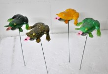 6" Frog Garden Plant Stakes
