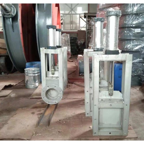 Pneumatic knife gate valve