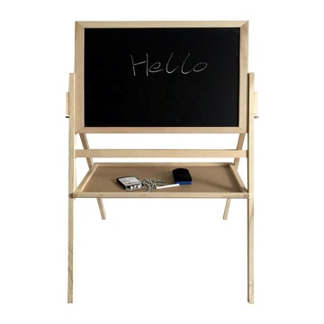 Standing Magnetic Whiteboard Easel for Kids - Includes Wood Writing Board