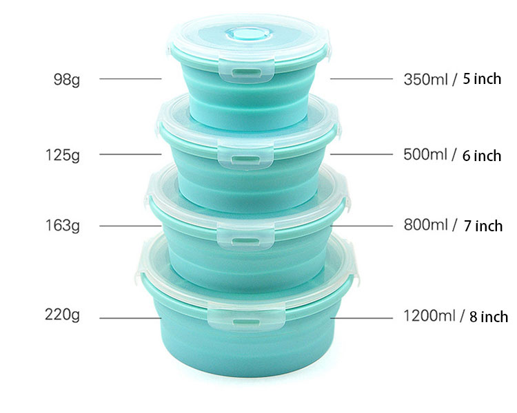 Silicone Collapsible Bowl With Lid