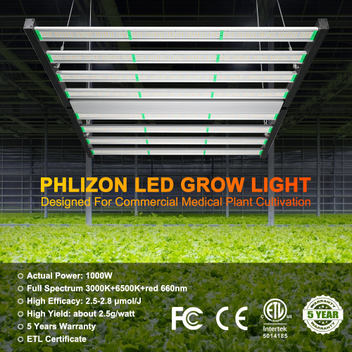 Hydroponic 8 Bars 800W LED 조명