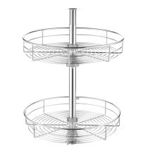 Metal Wire Drawers Storage Lazy Susans Revolving Basket