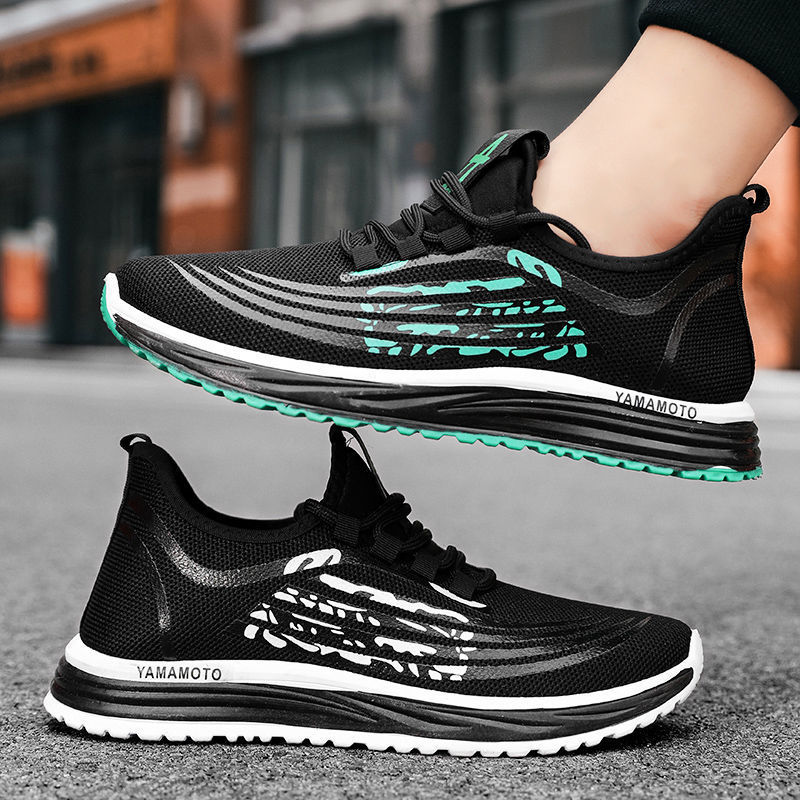 2021 fashion men fashion running footwear men's youth soft soled mesh sports shoes