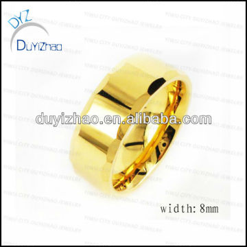 mens gold tungsten ring/high polished tungsten ring