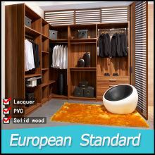 European standard modern antique solid wood armoire wardrobe