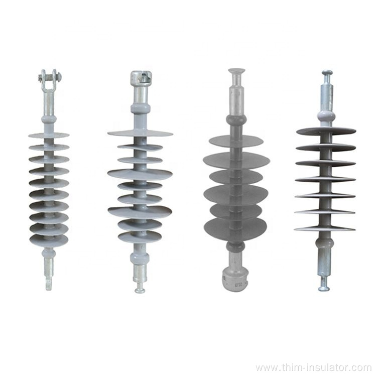 Composite distribution suspension insulator