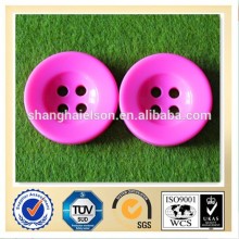4-hole Flatback Dyed Pink Color Resin Button, Garment Accessories , Resin Button for Garment