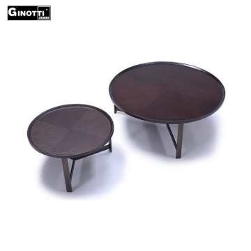 Solid oak wood coffee table