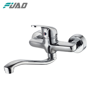 FUAO Environmental protection white kitchen sink faucets