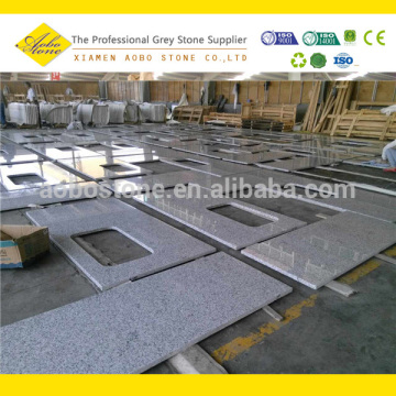 Prefab G655 Grey Granite Countertop And Granite Tile Backsplash