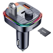 2022 New Dual USB Charger MP3 Player with Wireless Handsfree Car Modulator Bluetooth FM Transmitter