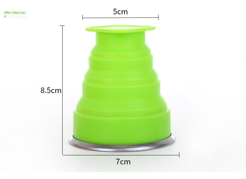 Foldable Silicone Drinking Cup Travel Silicone Folding Collapsible Cup for Travel Outdoor Camping