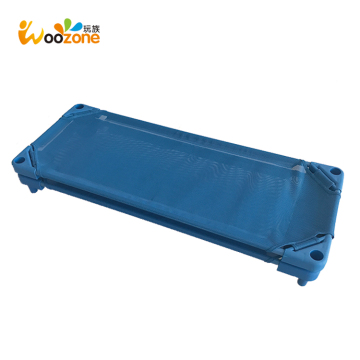 Wholesale PP Mesh Fabric Cover for Daycare Plastic Kids Stackable Cot Bed