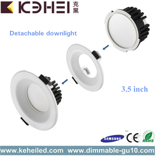 White Mini LED Downlights Dimmable 9W