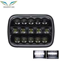 HearxinLED 7 Inch LED Headlight with DRL and Turn Signal for Jeep YJ Comanche MJ