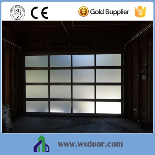 Sliding Security Gate Plexiglass Aluminum Glass Garage Door Design