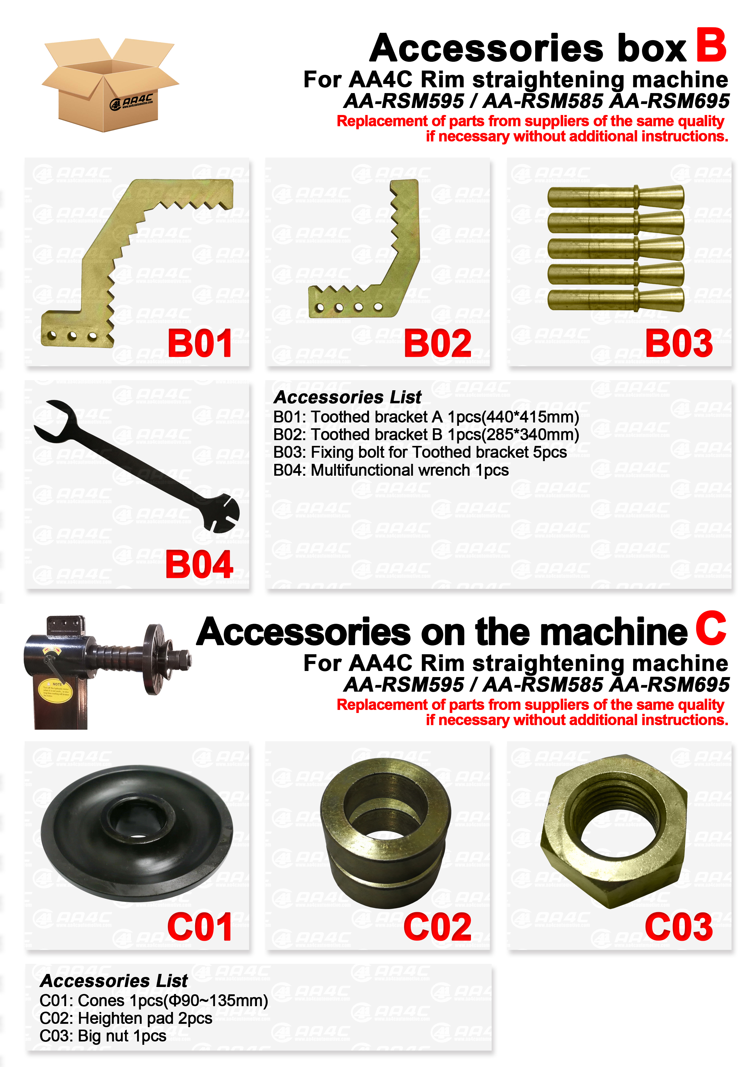 AA4C latest rim repair machine Alloy/Steel Rim STRAIGHTENING MACHINE AA-RSM595