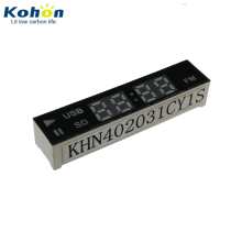 Custom 0.2 Inch 4-Digit Yellow 7-Segment Flexible LED Display for Portable Radios