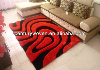 polyester 3d shaggy carpet