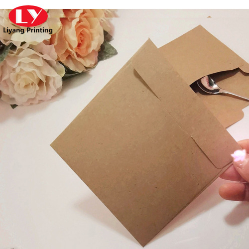 Aangepaste envelop van kraftpapier voor verpakking van munten / zaden / knopen