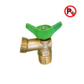 3/4" NPT Full Flow Blue Handle Wheel Brass Boiler Drain Valve