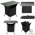 Outerlead Folding Alu Rolling Mini Camping Table w/Storage