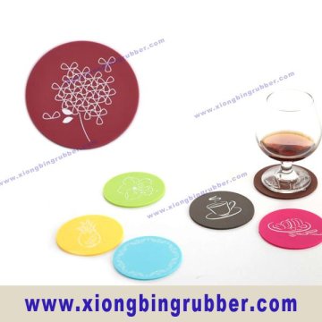 Colorful heat resistant silicone cup mat