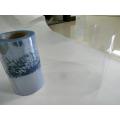 Folha rígida de azul claro transparente de PVC, 100% puro