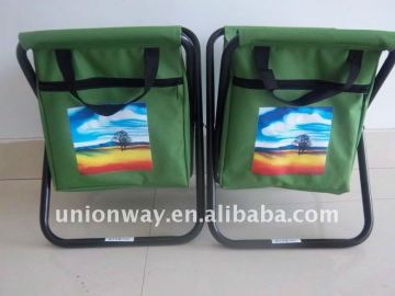 folding chair with picnic bag