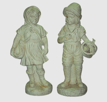 statues and iron animals