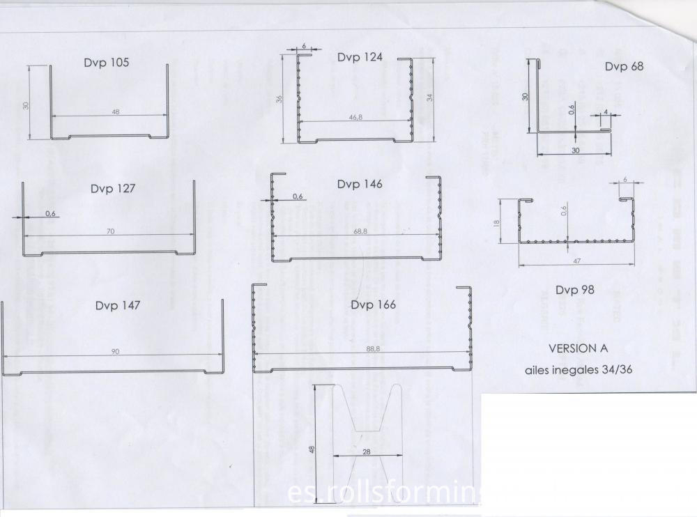 Hydraulic Stud Track And Truss Roll Forming Machine