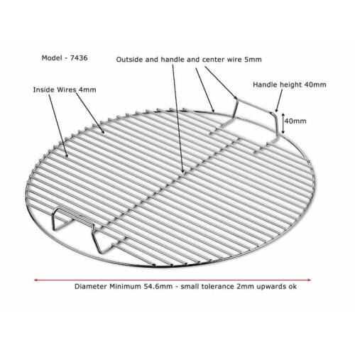 304 Stainless Steel Round Charcoal BBQ Grill Grates